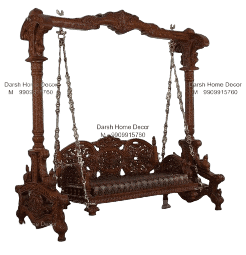 watermarked_Remove_background_project__2__transparent-removebg-preview Traditional Indian wooden swing with carved frame and cushioned seat, handcrafted African teak jhoola exported to USA and UK homes.