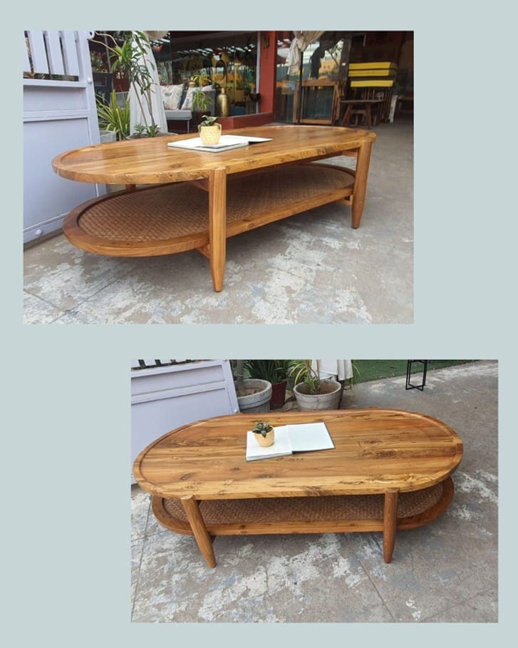 A classic wooden center table crafted from durable solid hardwood, perfectly blending traditional Indian craftsmanship with a modern functional design. This exquisite piece adds ethnic elegance to any living space, ideal as a centerpiece for a sofa set or a standalone accent.